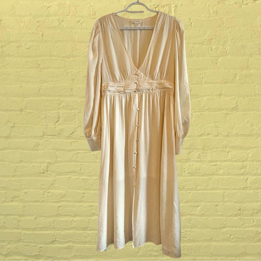By the River Gabriella dress long billowy sleeves midi length romantic - Picture 7 of 16